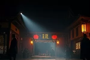 悬疑剧《第七码头》夜色中的集装箱堆场
